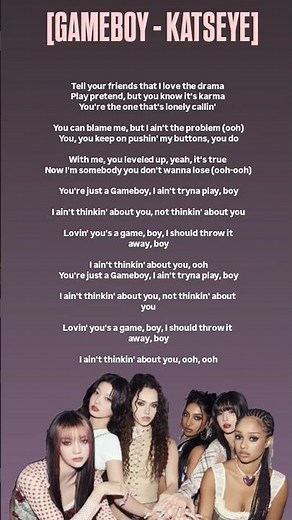 game boy#katseye #kpop#lyrics #trending#viral#explorepage #subscribe#music#viral #lyricvideo#shorts