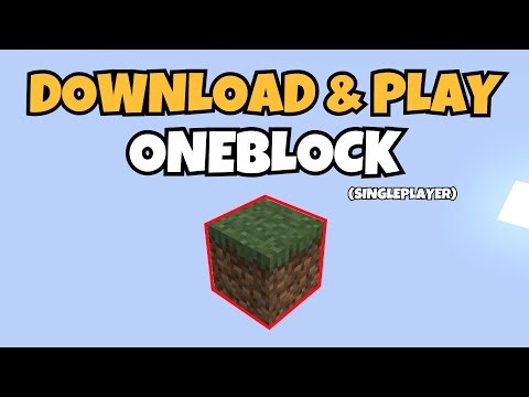 How to Play Minecraft OneBlock | Easy Setup Guide (Singleplayer)
