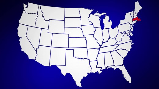 Massachusetts Ma Animated State Map Usa Zoom Stock Motion Graphics SBV-305002177 - Storyblocks