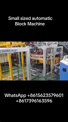 Small automatic Block Machine block making machine brick machine #blockmachine #brickmachine #block