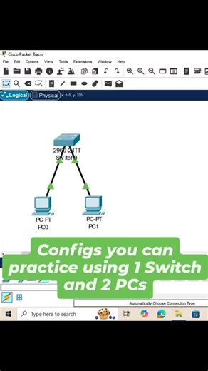 Cisco.Packet.Tracer on Instagram: "Simulate, practice, repeat! Cisco Packet Tracer lets you try out various commands on a single switch and two PCs. Perfect for networking students and pros! #CiscoPacketTracer #NetworkingSimulation #PracticeYourSkills #ciscopackettracer #ccna #switching #Switch2960 #ccnacertification #cisconetacad"