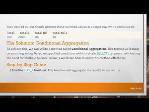 How to Merge Multiple Select Queries into a Single Result Set in Oracle