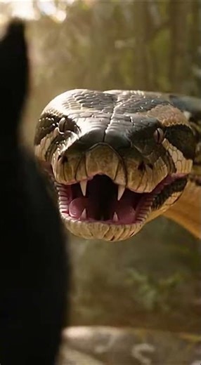 black panther and giant python #shorts #blackpanther #gaintpython