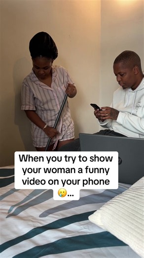 Funny reaction when you show your woman a video