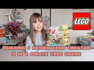 BUILDING + REVIEW LEGO Creator 3 in 1 Pirate Treehouse 31078 【中文字幕】樂高Creator三合一海盜小樹屋31078極速拼搭解說及測評