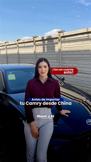BEST & B IMPORT EXPORT on Instagram: "Te dejamos este dato si estás pensando importar un Camry desde China🇨🇳☝🏻 ¡Recuerda que también puedes realizar las modificaciones que desees! No esperes más y nacionaliza el tuyo con Best & B Import😎👋🏻 📲+58 412-0306156 📍C.C Madefer, 3er Piso- oficina 14, Puerto Cabello, Edo. Carabobo 📍C.C Aerocentro, A.v Luis Ernesto Branger, Zona industrial norte, Valencia"