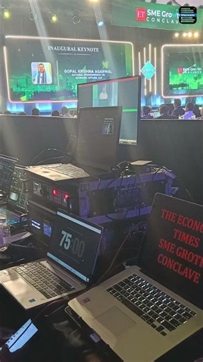Economic Times SME Growth Conclave | Presidential Glass Teleprompter Setup