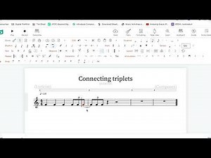 How to tie triplets across the bar