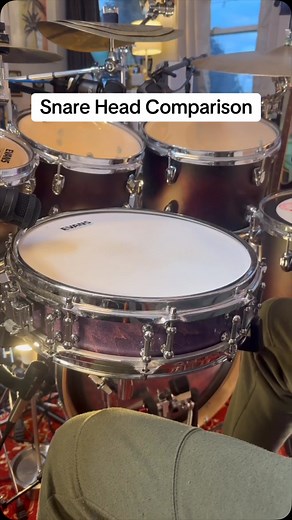 Nate Mueller on Instagram: "Which is your fav snare head? Snare: 14x3 custom piccolo from @dweeliocustoms Tuning: 250 hz rimshot, 225 hz fundamental, 320 hz tension rods for all the heads. Bottom head is 400 hz tension rod"