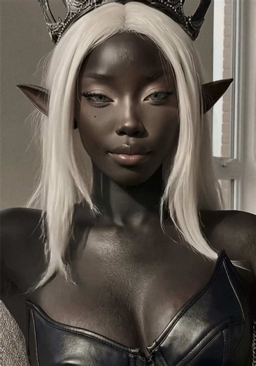 drow queens follow trends too 👑 #mtotheb #bellapoarch #drow #darkelf #cosplay