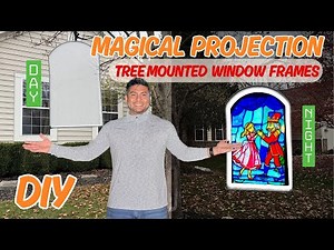 Magical Window Projection Frames DIY #xmasdecor #christmasprojection #atmosfx #xmasdiy