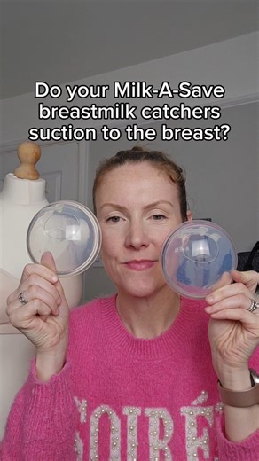 Nope, and that’s on purpose. A lot of silicone “passive pumps” are actually mini pumps. They stay on with strong suction, and if you use that kind of pull at every feed, it can: ● irritate or damage nipples ● confuse your supply (removing more milk than baby needs) ● mean baby sometimes gets less milk from the breast you’re pumping from That’s why I didn’t design Milk A Save to suction. Milk A Save is a collector, not a pump: ● it just sits comfortably in your bra – no squeeze-and-latch step ● s