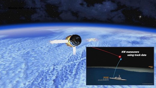 Animation shows how a small ship-fired missile intercepted an ICBM