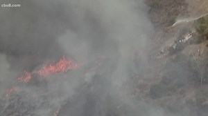 Canyon Fire: Crews knock down Mira Mesa brush fire that burned close to homes