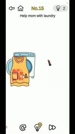 Brain Out Level 15 – Help Mom! | Smart Trick Puzzle Solution 🤯 #braingame #kidspuzzles #puzzlelife