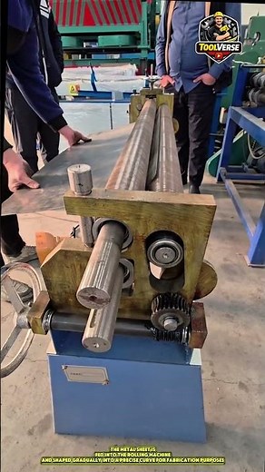 Metal Plate Rolling Process Using a Plate Rolling Machine #platerolling #metalfabrication