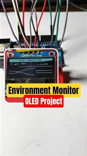 Arduino UNO Temperature & Humidity Graph on OLED | DHT11 Real-Time Chart