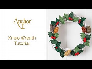 How to crochet - Christmas wreath tutorial