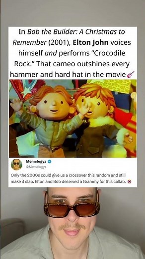 In Bob the Builder: A Christmas to Remember (2001), Elton John Voiced Himself and Performed