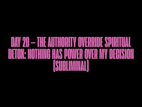 DAY 20 — THE AUTHORITY OVERRIDE (SUBLIMINAL)