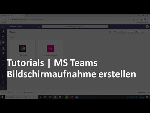 Eine Bildschirmaufnahme mit MS Teams erstellen