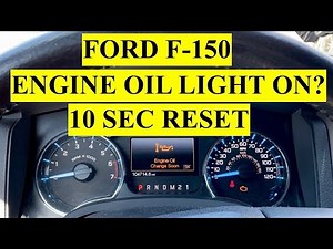 Engine Oil Change Soon Light Reset on Ford F 150 2009 and up