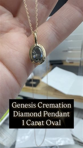 4.6K views · 31 reactions | Our Genesis cremation pendants are made by placing a small amount of your loved one’s ashes underneath a lab grown diamond, encased in solid gold or platinum. The end result is a totally unique looking stone that will never be duplicated ✨ #cremation #cremationjewelry #cremationnecklace #ashes #ashjewelry #labdiamond #labdiamondjewelry #handmade #handmadewithlove #handmadejewelry #jewelersofinstagram | Sugarberry Memorials | Facebook