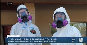 Cleaning crew fights COVID-19 on the Navajo Nation