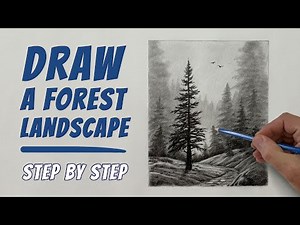 How to Draw a Landscape for Beginners | With Pencil | IamShaneBurke