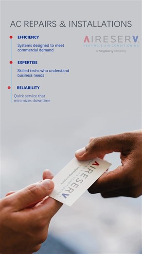  Your business can’t afford downtime—and neither can your HVAC system! At Aire Serv of Rochester, we specialize in commercial heating and cooling services that keep your operations running smoothly. Trust the experts to handle your comfort needs with precision and care! 藺 #ReliableService #HVACforBusiness | Aire Serv of Rochester, NY | Facebook