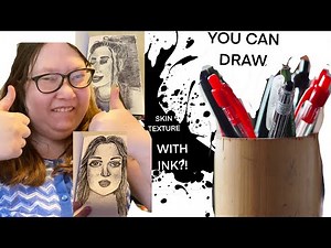 How to Draw Realistic Skin Texture with Pen and Ink Part 1!