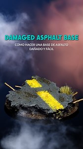 🇺🇸🇬🇧 𝗗𝗘𝗦𝗧𝗥𝗢𝗬𝗘𝗗 𝗔𝗦𝗣𝗛𝗔𝗟𝗧 𝗕𝗔𝗦𝗘 𝗶𝗻 𝟲𝟬 𝗦𝗘𝗖𝗦 | 𝗦𝘁𝗲𝗽-𝗯𝘆-𝗦𝘁𝗲𝗽 𝗥𝗲𝗲𝗹 💥🎥 Creating realistic, damaged asphalt without spending a lot of money (and using only four products) is absolutely possible! In this reel, we show you how to build the 𝗽𝗲𝗿𝗳𝗲𝗰𝘁 𝗯𝗮𝘀𝗲 for post-apocalyptic wars, abandoned cities or miniatures wandering endlessly across time-beaten streets! 🔥🏚️ 📌 Don’t miss this reel and 𝗦𝗔𝗩𝗘 it for later 🖌️ . #inspiringexperience #vallejocol