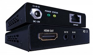 Evolution Ultra Slim HDMI® over Single Cat5e/Cat6 Cable Extender with PoE - Vanco International