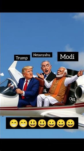 Modi, Trump & Netanyahu Flying in a Plane 😂 | Funny Cartoon Animation