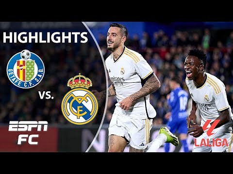 🚨 CLEAN SHEET 🚨 Getafe vs. Real Madrid | LALIGA Highlights | ESPN FC