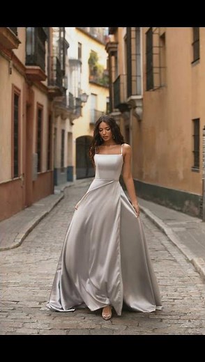 silky Satin dresses😍//prom ready