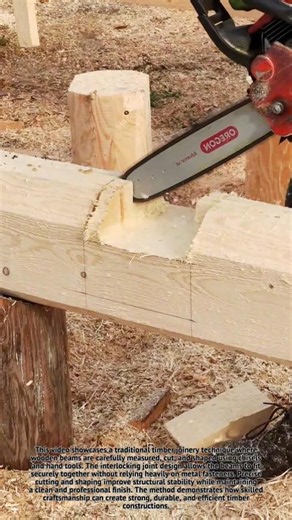Expert Timber Joinery Technique For Strong Wooden Structures. #TimberFrame #Woodworking