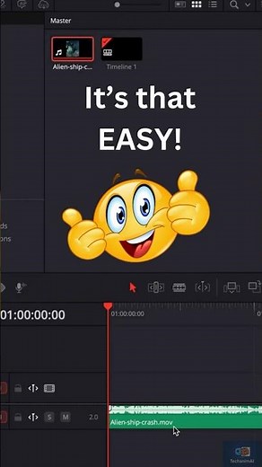 Instantly Extract video or audio in DaVinci Resolve | #davinciresolve19 #davinciresolve