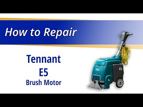 How to Replace the Brush Motor on the Tennant E5