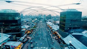 Exploring the vibrant street market in Singapore during the evening hours