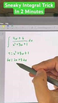 Sneaky Integral Trick In 2Minutes