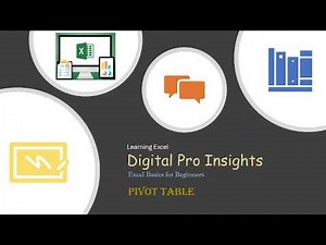 Excel Tutorial: Beginners 2024: 7 Pivot Tables