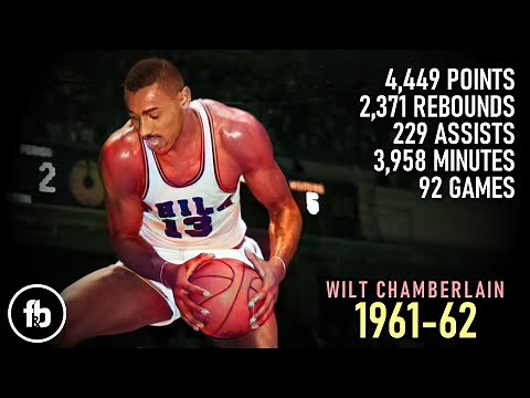 Wilt Chamberlain ● 1961-1962 Season Highlights | 4K |