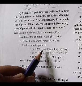 Class 8th Math chapter 9 mensuration exercise 9.2 ka question no 5 ka solution new ncert.