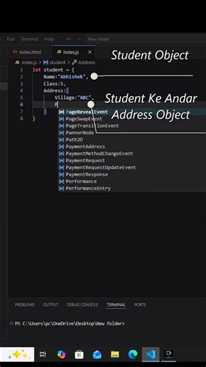 Nested Object in JavaScript | Day-26 of Learning #javascript #codinglife #webdevelopment