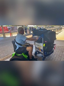 4.2K views · 111 reactions | Australian Agents, Electric Personal Vehicles, are always on the move- this is how they travel with their Omeo ✈ #grablifebythewheels #omeofamily | Omeo Technology | Facebook