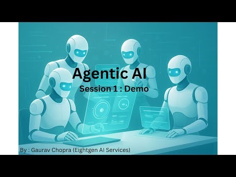 Agentic AI Course | Session 1 | How to build a simple AI Agent