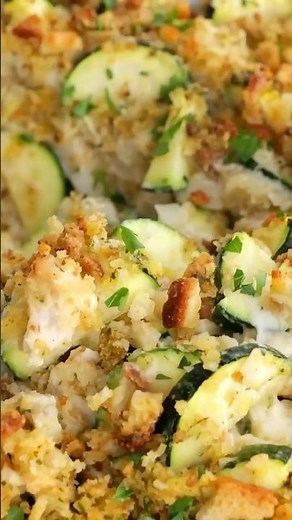 Chicken Zucchini Casserole - Recipe from SixSistersStuff.com