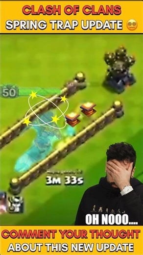 CAN NEW LEVEL SPRING TRAPS CAN DEFEND ROYAL CHAMPION ? 😱#shortsfeed #coc #gaming #viral #trending