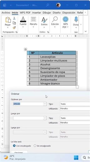 This One Click Organizes Your Entire Table #tutorial #lifehack #microsoft